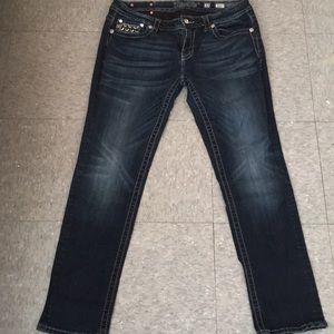 Silver Embellished Miss Me Jeans!